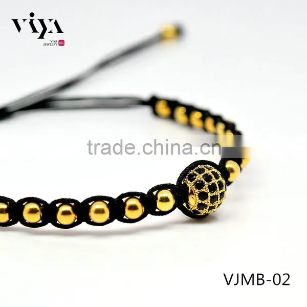 2016 SALE Latest Fashion Beaded Rope Bracelets,stainless Steel Beads Design Bracelet Jewelry
