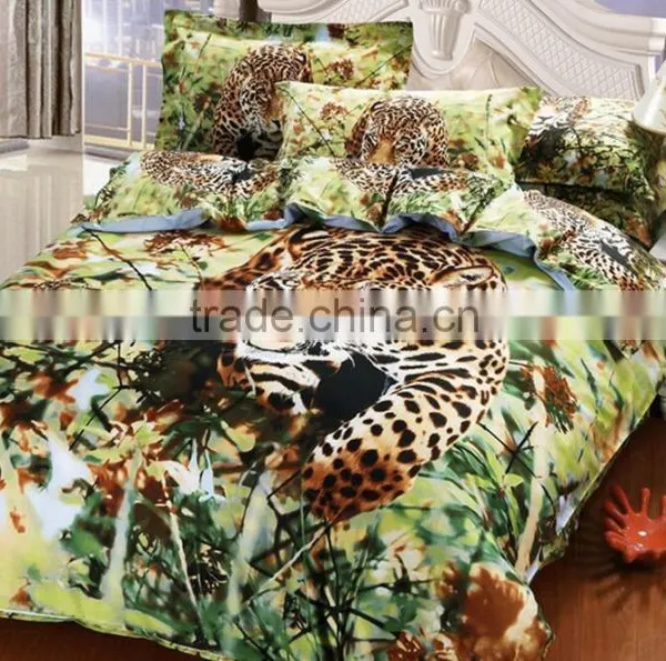 High Quality 100% Cotton Custom 3D Animal Printing Bed Set photo-2