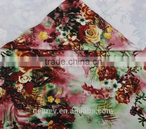 Polyester Fabric Factory Direct Sale Poly Knit Spandex Print Digital Print Polyester Fabric Print Knit Fabirc photo-4