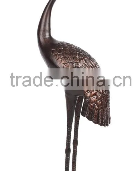 Upright and Preening Sculpture Crane Set photo-6