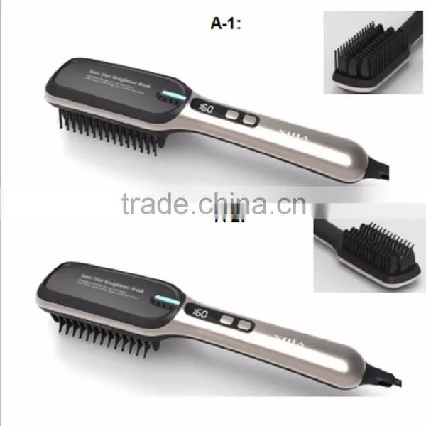 Newest Electric Profeessional Hair Straightener Hair Brush photo-3