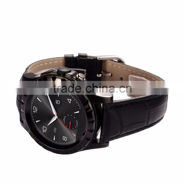 2015 Hi-Tech Metal Body Round Screen Bluetooth Smart Watches Men photo-6