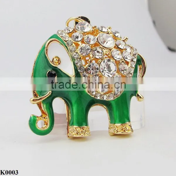 Letest Design Elephant Logo Alloy Keychain K0003 photo-3