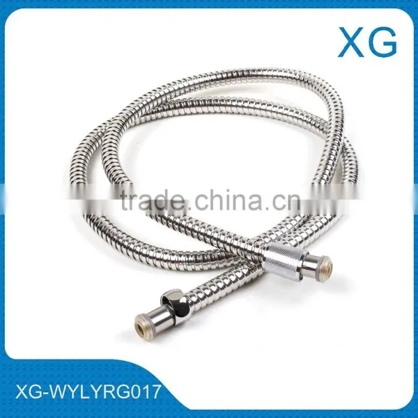 Bathroom Stainless Steel Braided Rubber Shower Hose 1.5m 2m/Electroplate Flexible Stainless Steel Shower Hose/Rubber Shower Hose