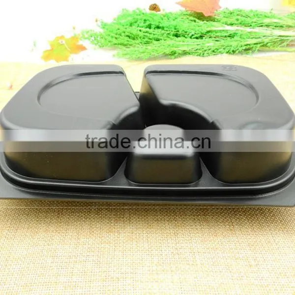 PP Plastic Disposable 3 Compartment Microwave Safe Takeaway Food Container Lunch Tray photo-5