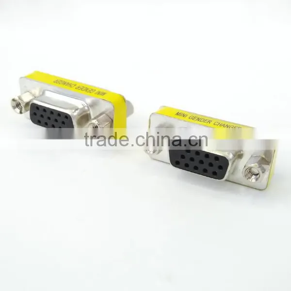 High Speed and QualityVGA Adapter, Female to Female VGA Extension Adapter Connecter for TV /camera/home Theater/computer photo-4
