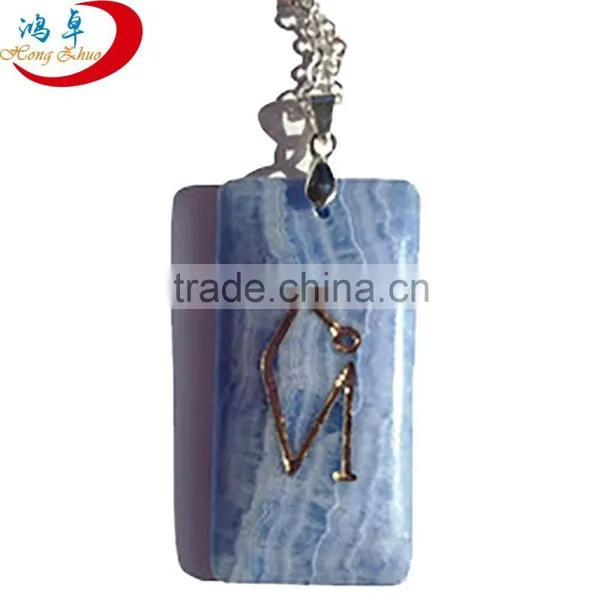 Reiki Chakra Pendants With Crystal Quartz Chakra Stone Pendants