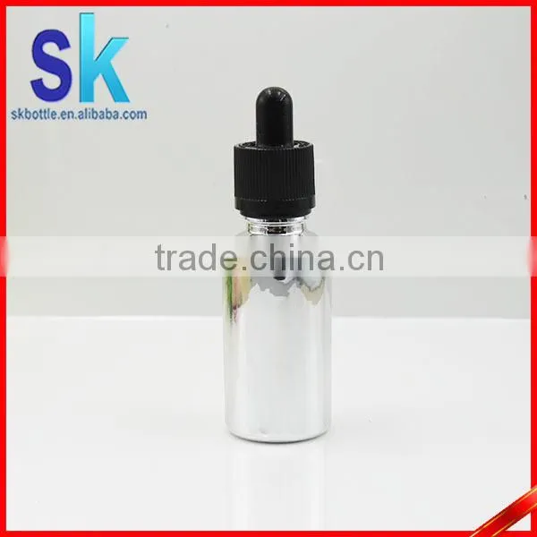 Gold Silver Electroplated 30ml e Liquid Glass Bottle photo-4