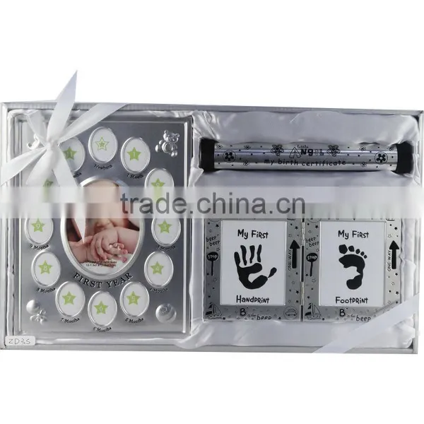 Handprint & Footprint frame set gift for new born baby ZD3S