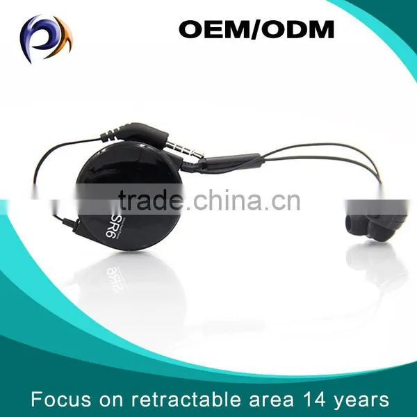 Clear Quality Retractable Music In-ear Noise Isolating SR6 Headphone Mic in All Electronics