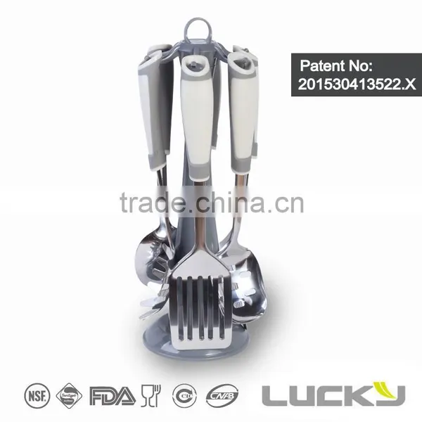 Manufacturer Directly Supply Good Quality Stand Plastic Rotated Stand Utensil Set Quality Choice