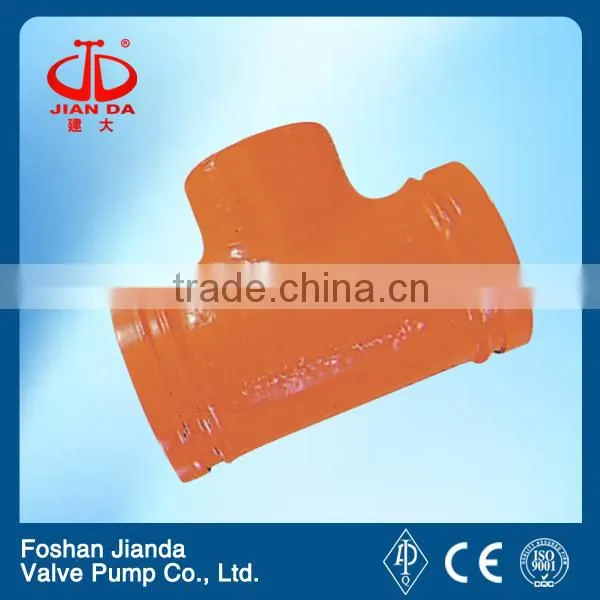 Malleable cast iron gi tee reducer pipe fitting/screwed reducing tee