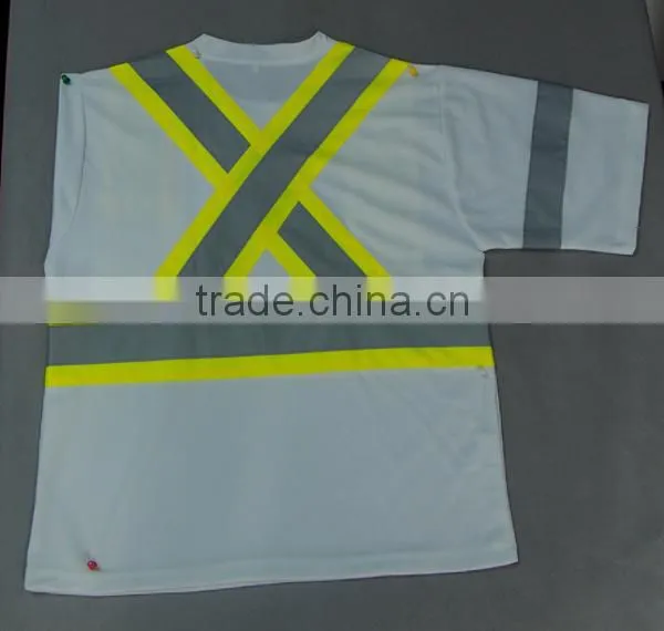 High Visibility Safety Vest Safety Reflective Material for Clothing Summer Running Reflective Shirt High Visibility photo-2
