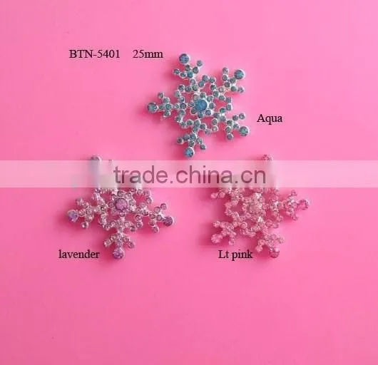 26mm Flatback Christmas Snowflake Button (BTN-5401) photo-2