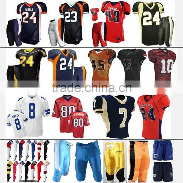 Cheap Kids American Football Jersey/ Spandex American Football Uniforms photo-6