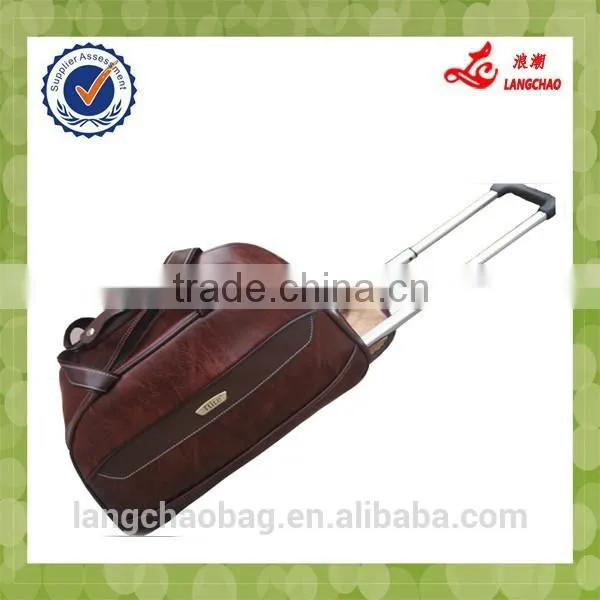 China Supplier New Products High Quality Hot Sale Safe Lock Real PushTrolley Silk Lining Duffle Bag photo-5