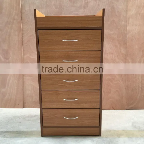 Antique Chests of Drawers Wooden Grain Color Drawer Storage Cabinet With 5Layers photo-3