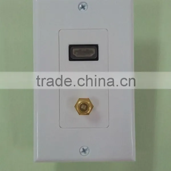 hdmi female to rca female wall plate socket