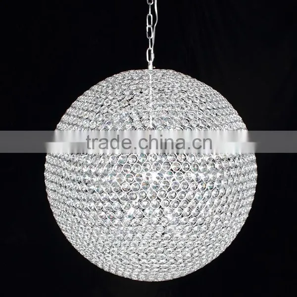 Elegant Crystal Modern Hanging Lighting Fixtures, Globe Pendant Lamp&light Quality Choice