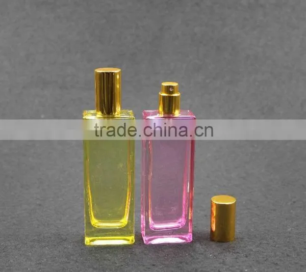 50ml Square Colored Spray Perfume Glass Bottle in Stock Quality Choice photo-2