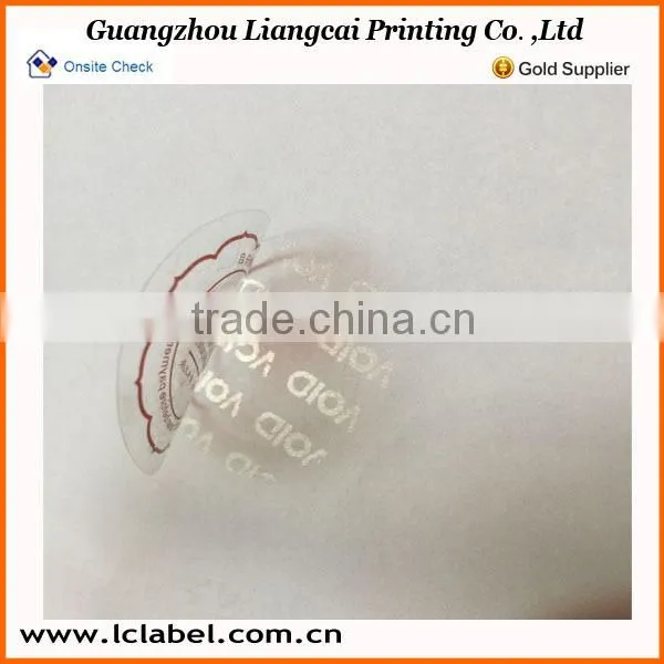 Colorful Print Pvc Sticker Void Logo Transperant Pvc Void Sticker photo-4
