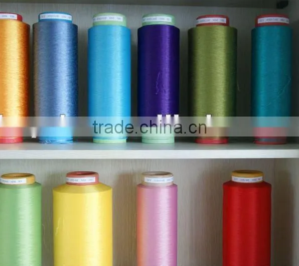 Polyester Yarn DTY Dope Dyed Yarn 450D/144F