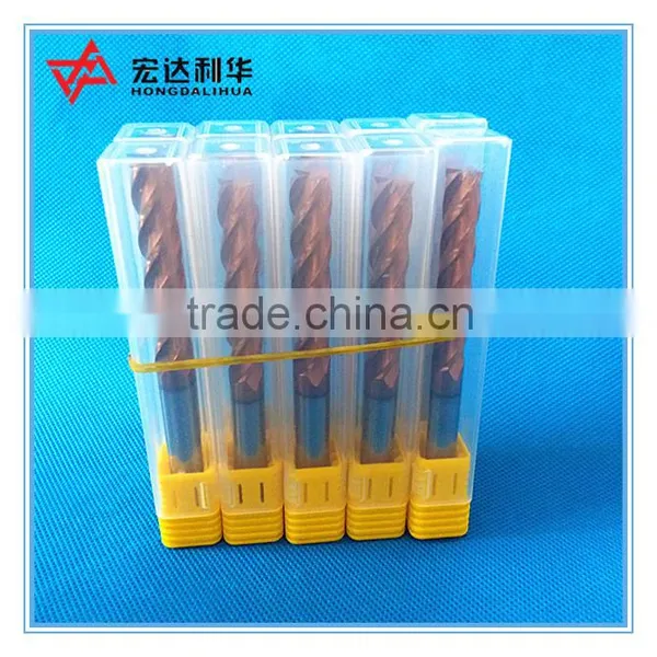 Cemented Carbide Square End Mills With Four Flutes and Perfect Coating photo-3
