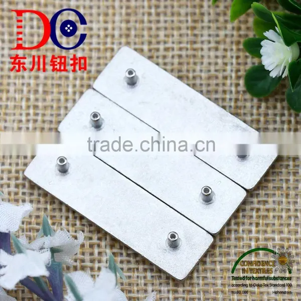 Metal Tack Jeans Plate Leather Patch With Metal Logo Plate for Handbags photo-6