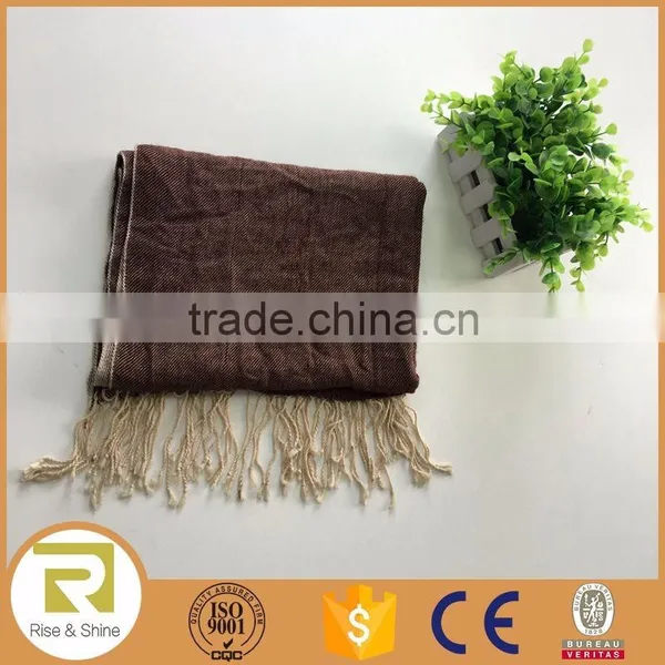 Wholesale 100% Rayon Fringed Shawl Scarf