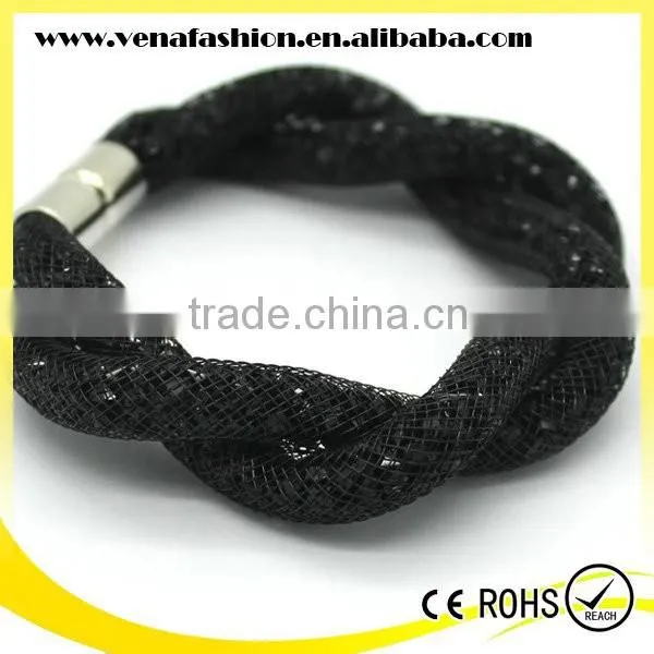 Mesh Style Wrap Mixed Crystals Bio Magnetic Bracelet Price photo-3