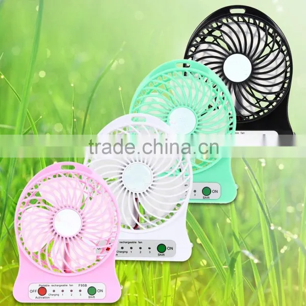2016 Wholesale Handheld Fan With USB Cable Rechargeable Mini Fan photo-6