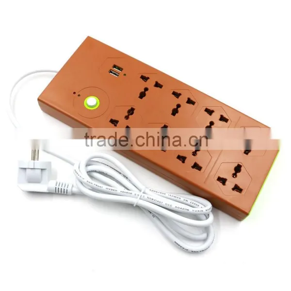 New 8 Outlet Power Strip 2 USB Charging Port Smart Power Strip Socket Power photo-2