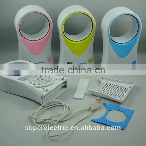 New Products 2016 Custom Rechargeable Mini USB Fan Electric Portable USB Bbladeless Fan for Electrical Appliances photo-2