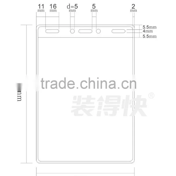 China Supplier Custom Made Rigid , Soft Clear PVC Pocket Holder photo-3