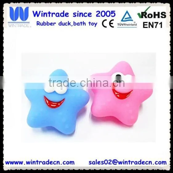 Floating rubber sea star squeeze sea animal bath toy