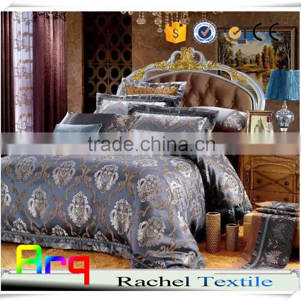 New Classic Jacquard High Class Star Hotel Bed Sets, Bedspread Matching Curtain, Pillow Fabric