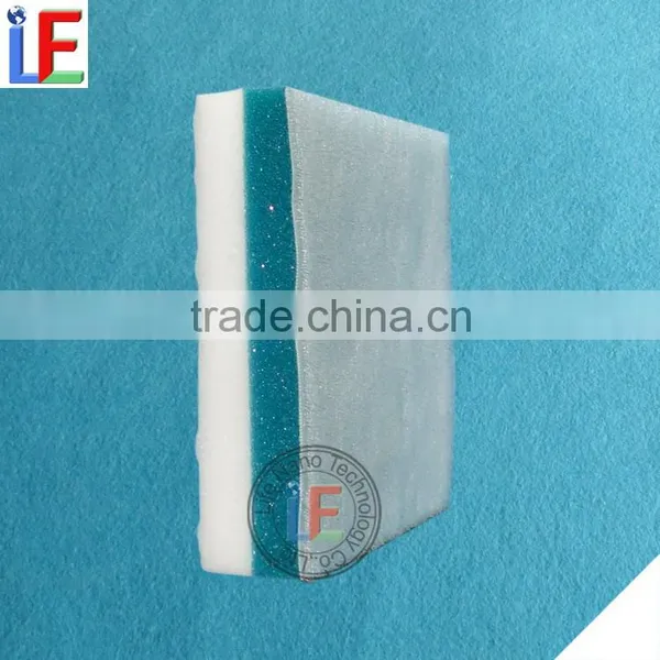 Hot Selling No Injury Leather Melamine Foam Sponge Brush With Scouring Pad photo-3
