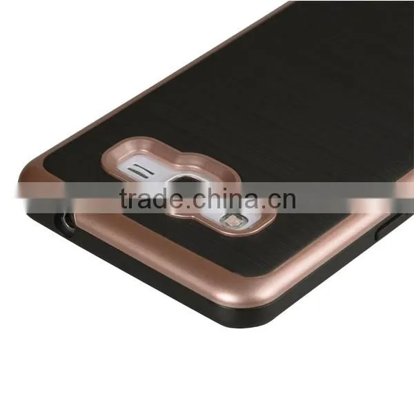 C&T Heavy Duty Brushed Metal Texture Hybrid Dual Layer Slim Protector Case Cover for Samsung Galaxy Grand Prime G530 photo-3