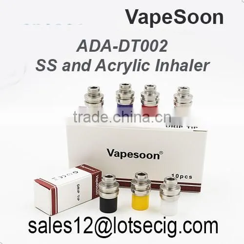 E Cig 510 Drip Tip Wholesale ss and Acrylic Inhaler ADA-DT002 photo-2