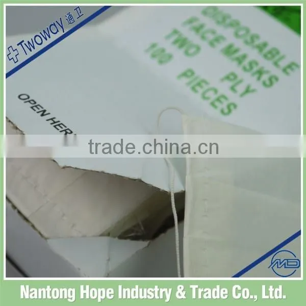 2ply Disposable Paper Face Mask With Elastic Ear-loop photo-4