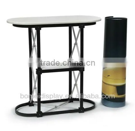Folding Aluminum Expo Pop up Display Counter, Advertising Pop up Promotion Table photo-4