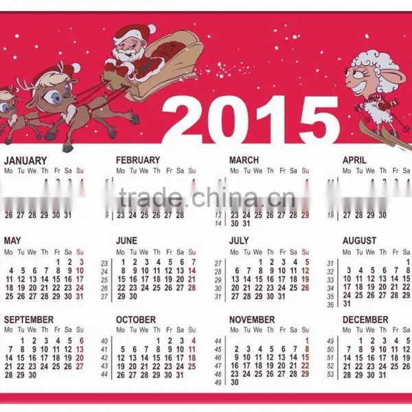 Pretty and Colorful Customized Printing PVC Magnetic Calendar Promotional Advertising Fridge Magnetic Calendar With Company Logo photo-2