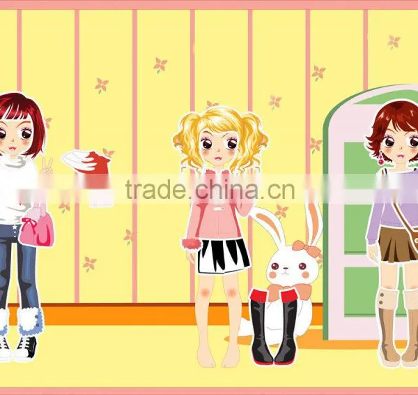 Best Seller Promotional Dress up Fridge Magnet Customized PVC Dress up Magnet Magnetic Dress up Gifts photo-4
