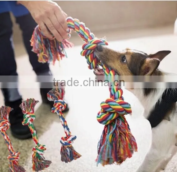 Hot Sale Two Knots Cotton Rope Strengthen Wholesale Dog Toys photo-5