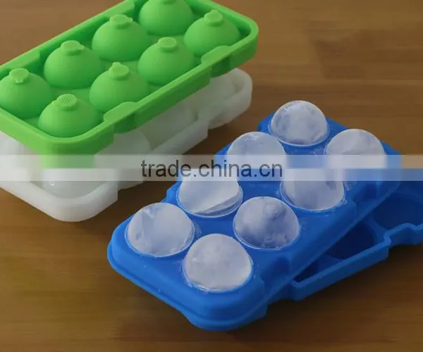 New 4.8cm Diameter Silicone Ice Ball Cube Tray With Small Lid Freeze Mould Bar Jelly Chocolate Mold Maker photo-6