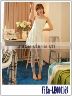 Stock Leggings For Women Long Leg Cotton Gray Lace Women Leggings