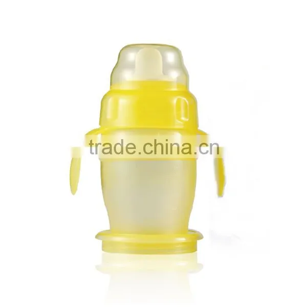 Fashion Design pp Baby Feeding Training Sippy Cup Silicone Nipple With Handle Easy to Grip photo-4