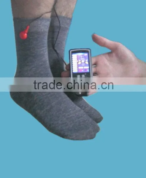 All Natural Silver Fiber Winter Massage Socks for TENS photo-2