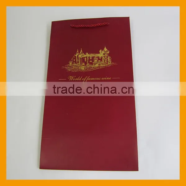 2 WINE BOTTLE TOTE GIFT BAG CHRISTMAS PAPER HANDLE CARD HOLIDAY BAGS photo-2