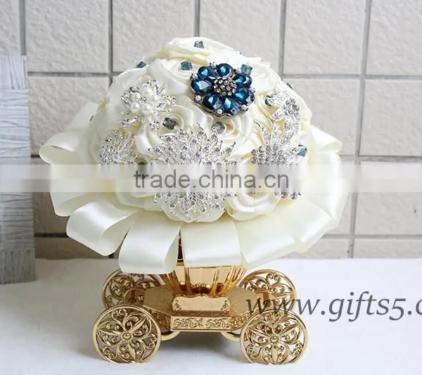 High Quality Luxurious Blue Wedding Buquet photo-3